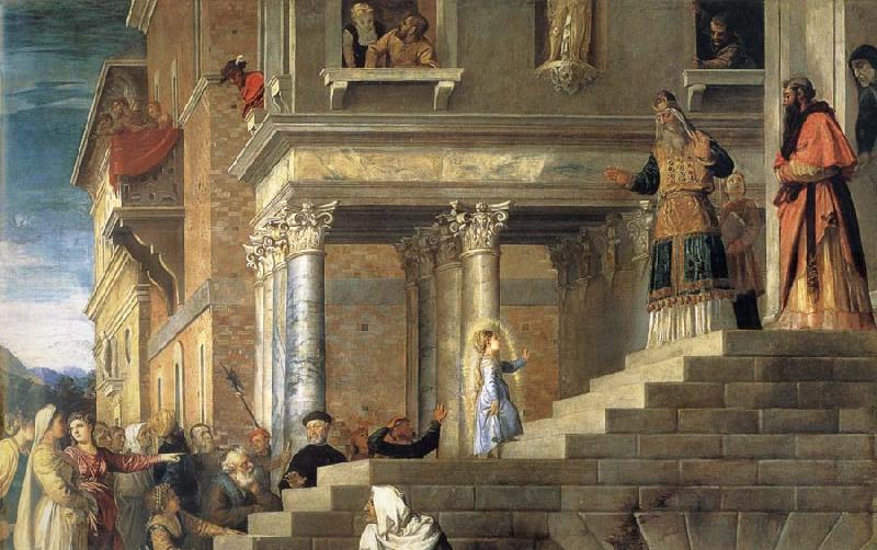 TIZIANO Vecellio Presentation Maria in the temple oil painting picture